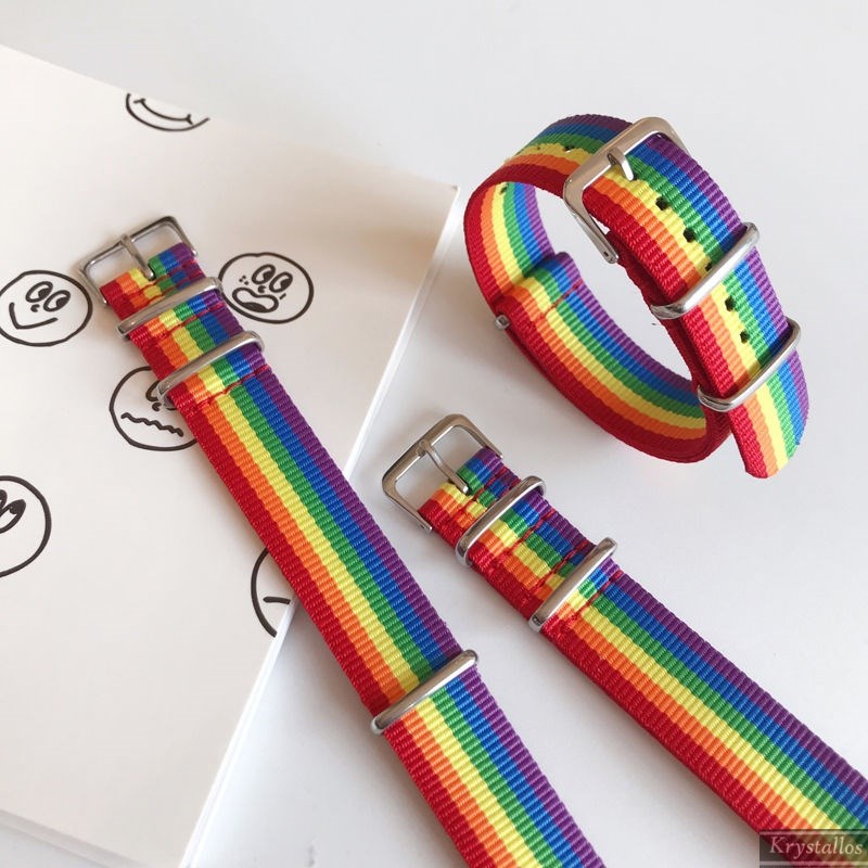Rainbow Bracelet (3 Pack)Bracelet comrade colour female homosexuality rainbow weave lgbt Bracelet Wristband Bracelet Lovers Watch 。