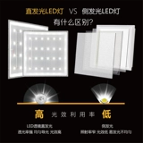 Встраиваемая потолочная световая панель, светодиодный прямоугольный светильник