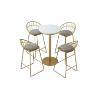 55 Diameter Clust Table+4 стулья сетки