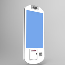 Посещение самолета 医院学校单位电子班牌壁挂打印扫码测温广告机访客登记自助小票