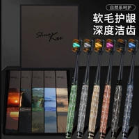 Мягкая зубная щетка, подарочная коробка, легкий роскошный стиль, 6 шт