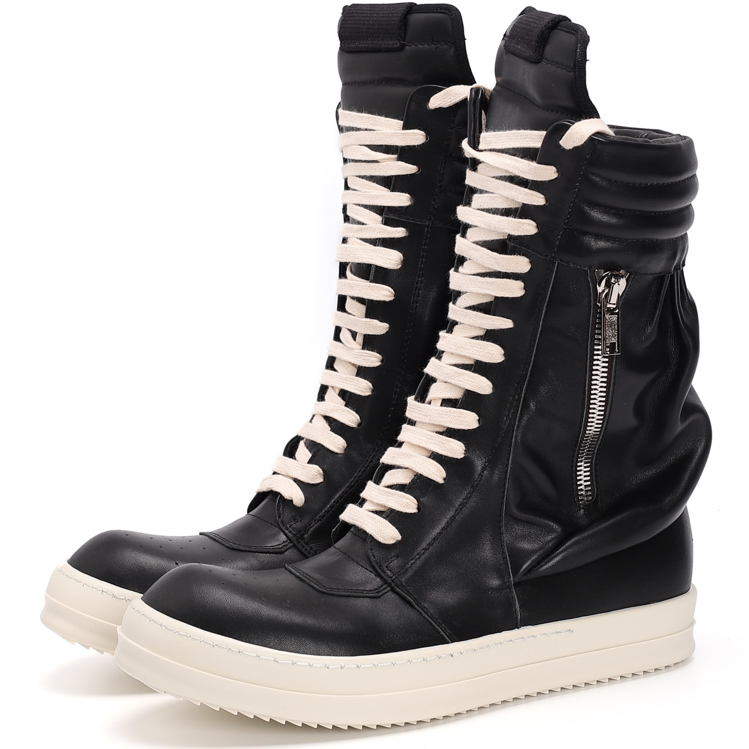 BlackWhole network Poison house Black powder Two colors RO Big pocket High Boots RICK dark Male god goddess boots Wallet shoes OWENS