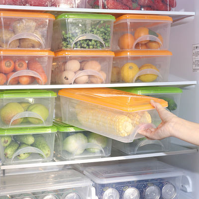 冰箱收纳盒抽屉式保鲜盒冷冻盒密封储物箱冷藏防串味5L大号家用