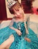 Ice Princess công chúa váy Aisha elsa Nữ Hoàng ăn mặc trẻ em ăn mặc Đông Lạnh Aisha cô gái công chúa váy váy dự tiệc trẻ em cao cấp Váy trẻ em