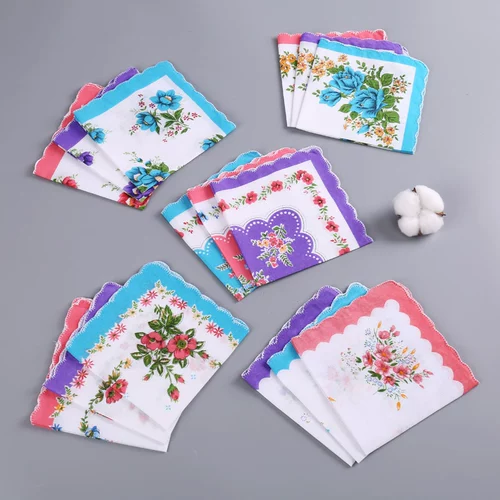 Старомодный классический тонкий хлопковый носовой платок, ностальгия, 7080 года