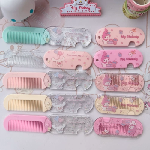 Милая расческа, складная сумка, портативная переносная челка