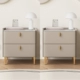 Đèn bàn đầu giường thông minh sang trọng đơn giản phòng ngủ hiện đại tủ đựng đồ bằng đá phiến gỗ nhỏ Tủ lưu trữ đầu giường kiểu Ý