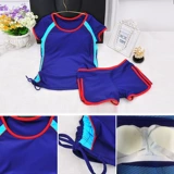 Раздельный спортивный купальник для школьников, по фигуре, большой размер, облегающий крой