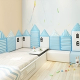 Украшение для детской комнаты на стену, самоклеющаяся трехмерная лента для ограждения для кровати, защита от столкновений, 3D