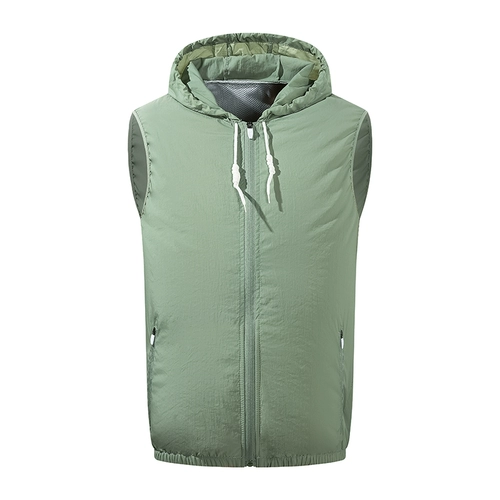 Летний вентилятор, охлаждающий жилет подходит для мужчин и женщин для работы, защита от солнца