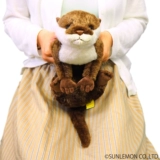 Импортная милая плюшевая успокаивающая детская игрушка для сна, прямая продажа, выдра, подарок на день рождения