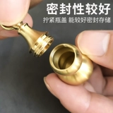 Медный латунный быстродействующий брелок, медная подвеска, бутылка, цвета киновари