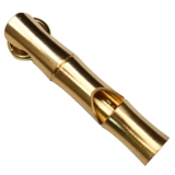 Латунный дорожный спасательный жилет, бамбуковый детский свисток подходит для мужчин и женщин, ожерелье, подвеска, подарок на день рождения