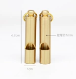 Латунный дорожный свисток, детский бамбуковый спасательный жилет, ожерелье подходит для мужчин и женщин, брелок, подарок на день рождения