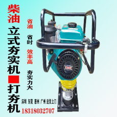 Машина 小型柴油立式冲击夯电动夯土机汽油打夯机压土夯实震动振动平板夯