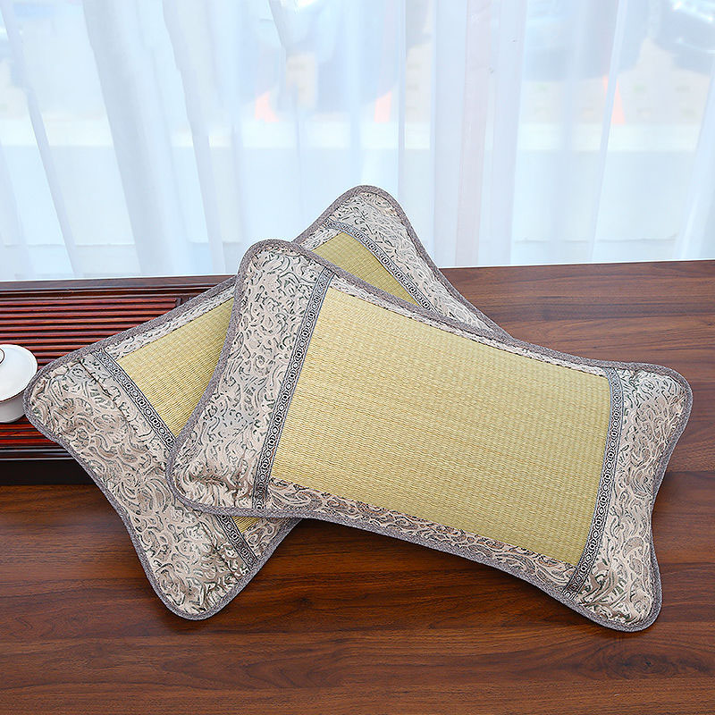 枕头夏天枕头套装成人凉枕头竹凉枕夏凉枕茶叶枕冰丝枕藤枕麻将枕