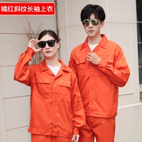 Апельсиновый красный топ с длинным рукавом