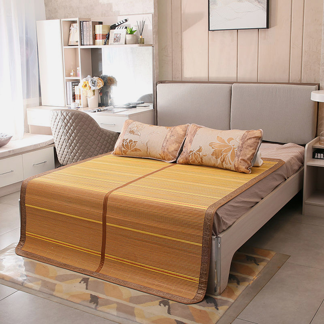 竹席凉席15米双面可折叠夏季单人床学生