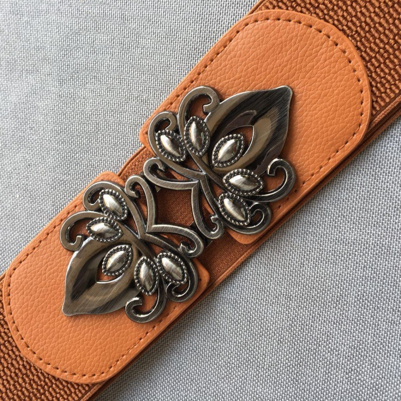 Calcium Magnesium Wide 005 Brown (About 6.5)Lose money impulse Loose and tight belt Women Tightness elastic force Width Waistband female Dress Fine black belt