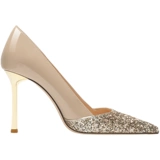 Нюдовые блестки для ногтей, туфли на высоком каблуке с заостренным носом, 2023 года, новая коллекция, 10см