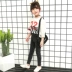 Quần jeans bé gái 2019 quần áo xuân hè chân nhỏ quần bút chì mùa thu mới Quần áo trẻ em Hàn Quốc quần trẻ em màu đen - Quần jean chân váy bò bé gái  Quần jean