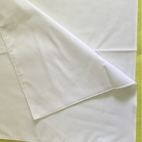 Чистый хлопковый белый квадратный шарф 50 см*50 см покраска платок.