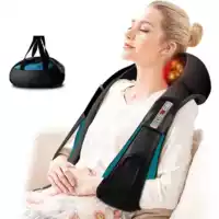 3D kneading Shiatsu Cervical Back Neck Massager Shawl Electr