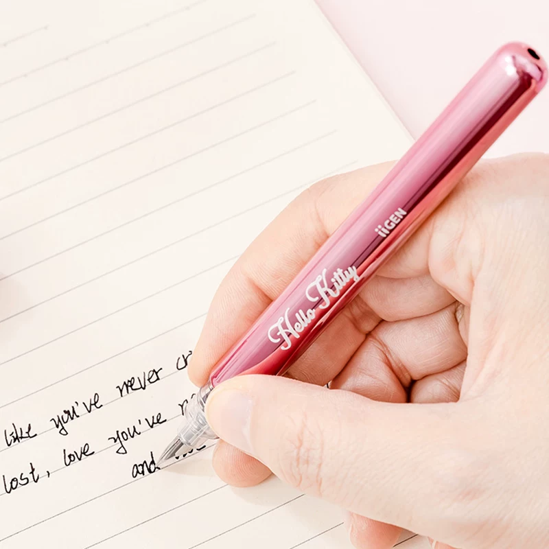 Карандаш Sanrio HelloKitty Foundain Pen Kawaii KTCAT Студенческий каллиграфический