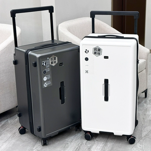 Качественный вместительный и большой универсальный чемодан на колесиках