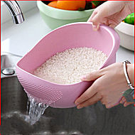 淘米器洗米筛漏塑料洗菜盆沥水篮厨房菜篮子
