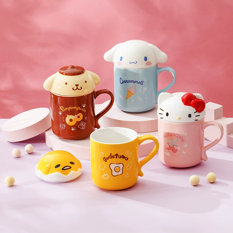 Hellokitty с керамической чашкой в форме чехла милый Sanrio водяная чашка
