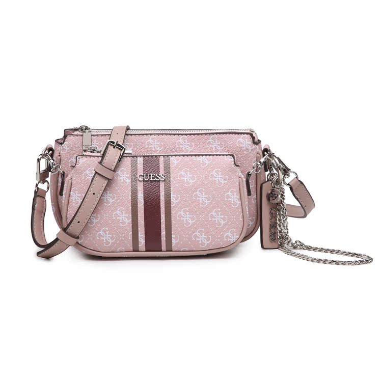 Pink2020 new pattern popularity Splicing printing Double bag Mother and son One shoulder Messenger Leisure fashion armpit Stray bag bags