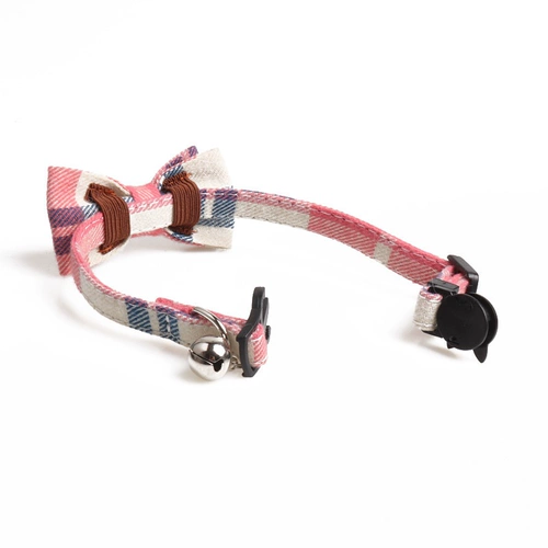 Модный чокер с бантиком, колокольчик с колокольчиком, регулируемый аксессуар, домашний питомец, кот