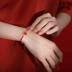 Guochao mới mười hai cung hoàng đạo đồ trang trí tay dây đỏ tay dây quà tặng bạn gái sinh viên năm sinh vòng tay nữ hổ may mắn ngọc hồng lựu Vòng đeo tay Clasp