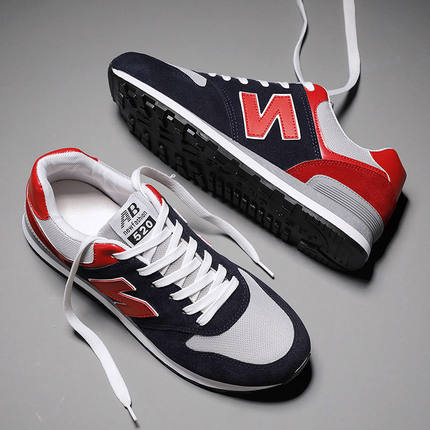 男士运动鞋秋款男潮百搭n字款跑步男防滑