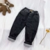 Một chiếc quần lông cừu và quần dày cho bé trai cho mùa đông quần jean bông ba lớp dành cho trẻ em Quần cotton mùa đông hợp thời trang dành cho trẻ em Quần jean