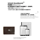 Оригинальный картхолдер, кожаный замок, изысканный вместительный и большой кошелек, помада, воловья кожа