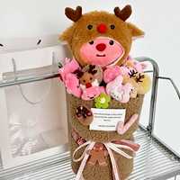 Рождественский подарочный пакет с большим количеством рождественской лоськи-модель-модель. Комплект цветов+Отправить светильника написание поздравительной открытки