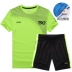 [中] bộ đồ thể thao mới phù hợp với quần short nam mùa hè ngắn tay tập thể dục chạy bộ buổi sáng tập thể dục nhanh khô - Thể thao sau Thể thao sau