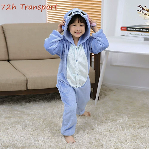 Kigurumi Unicorn Pajamas Children Stitch Pajamas Onesie Kids