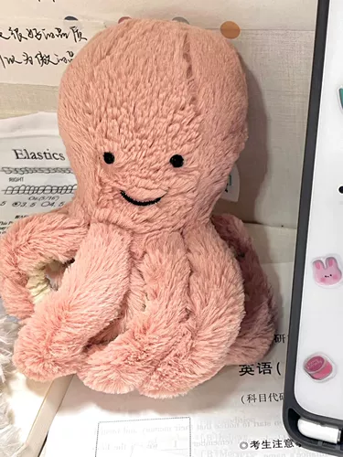 Детская успокаивающая безопасная кукла для рыбалки для сна, плюшевая подушка, игрушка, осьминог