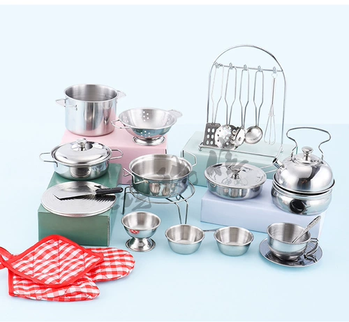 Маленький поварской набор, комплект, кухня, кухонная утварь, семейная посуда, детская игра с едой