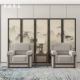 Tùy chỉnh 
            màn hình phong cách Trung Quốc mới theo phong cách retro gỗ rắn gấp di động văn phòng phòng trà khách sạn chặn màn hình gấp tối giản hiện đại lam che cầu thang