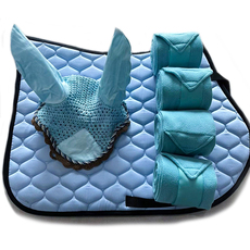 шоры 马耳罩马绑腿马鞍垫汗屉马用防飞虫耳罩速度赛用马耳罩马护腿马匹