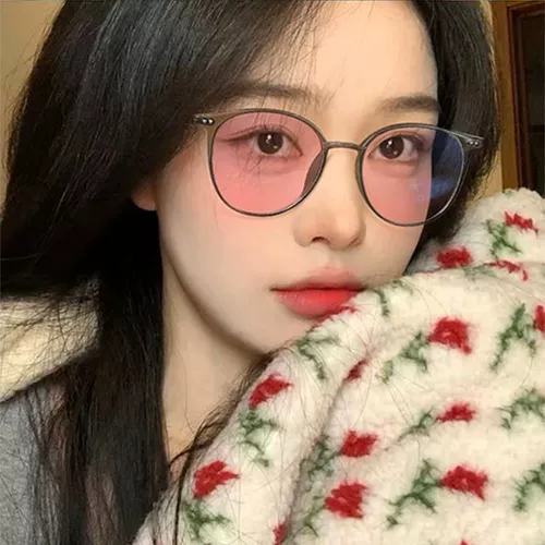 Обесцвечивание миопических очков Женское анти -легочное излучение защита от сети красного стиля можно использовать для подсчета корейской версии глаз