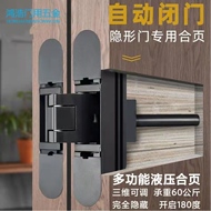 Cửa vô hình đóng cửa tự động đóng cửa Hymphological Dark Lắp đặt ẩn ẩn bằng gỗ Buffer thủy lực Bản lề chéo 180 độ bản lề sàn cửa gỗ bản lề cửa gỗ cao cấp