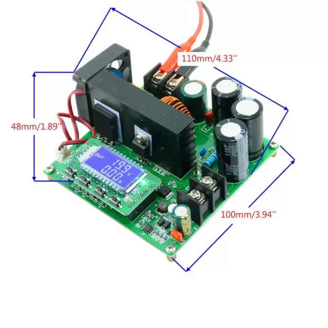 DC-конвертер 8-60V до 10-120V 900W Boost конвертер напряжения