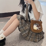 Хлопковая кукла, сумка через плечо, плюшевая подвеска, 10см