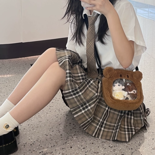 Хлопковая кукла, сумка через плечо, плюшевая подвеска, 10см