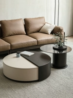 [Модель] Черный белый ротационный ротационный журнальный столик